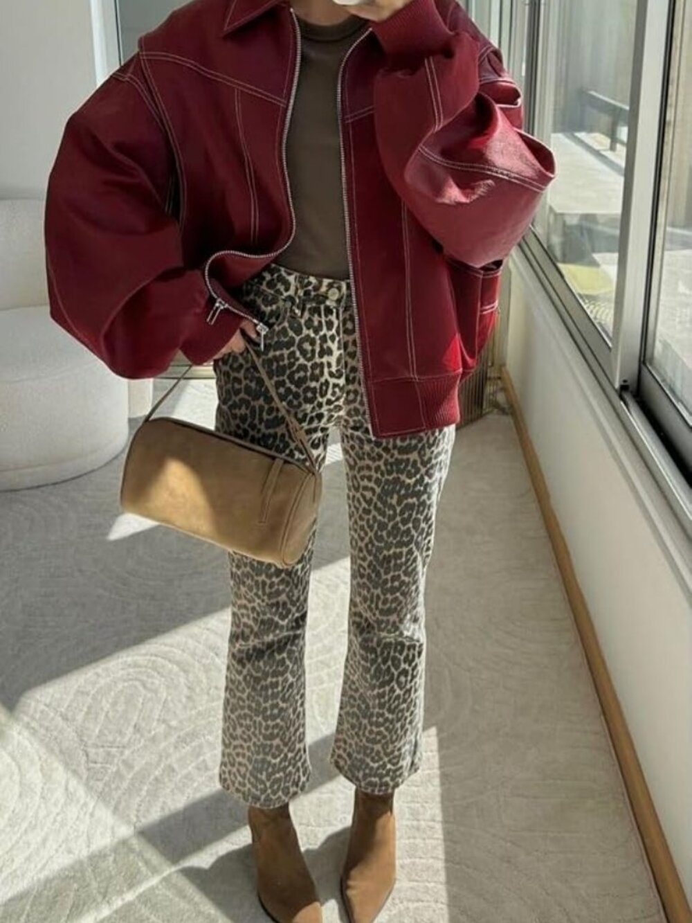 🐆✨ NWT Leopard Print Straight Leg Jeans Size 18 - Picture 5 of 8